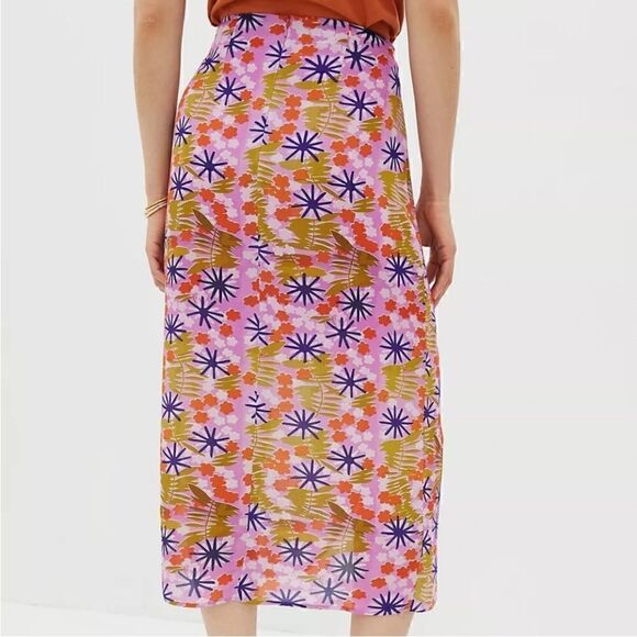 Vera for Anthropologie floral midi skirt - Picture 12 of 14